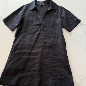 J crew linen shirt dress